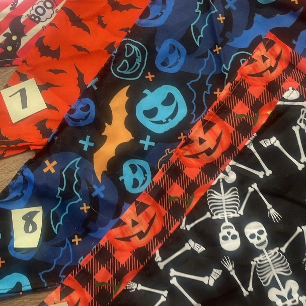 Doggie pet scarfs lightweight, 4 for $20.00 adjustable small large dogs NEW